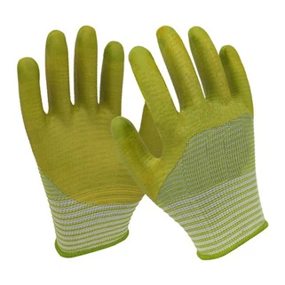 PVC Green Zebra Print cimdi